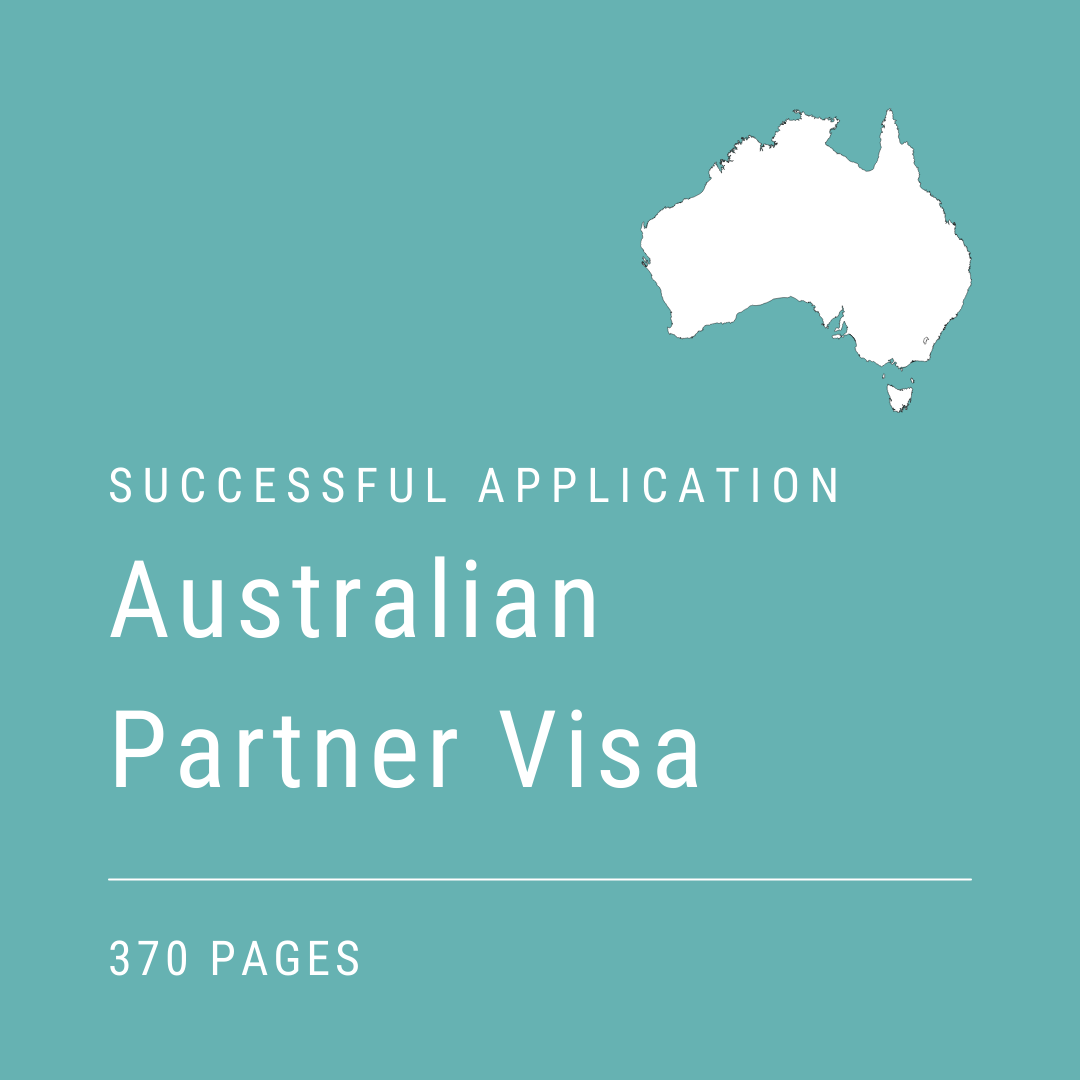 Australian Partner Visa Successful Application Template